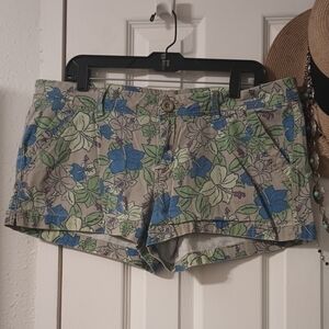 Arizona Jean Company Stretch Juniors Size 15 Floral Women's Shorts